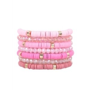 7 🎀 7 TIER BREAST CANCER AWARENESS CHARM BRACELETS🎀